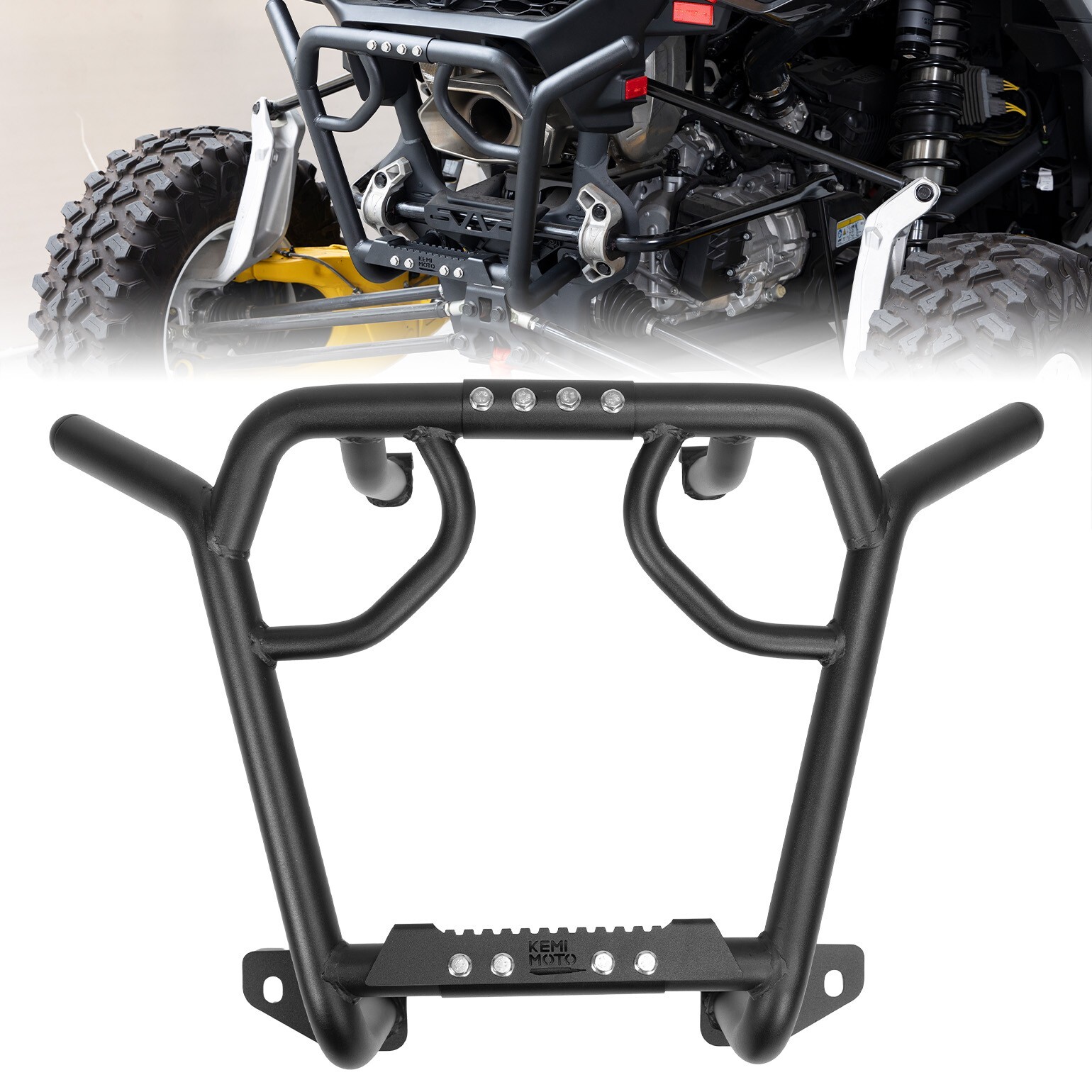 KEMIMOTO For Can-Am Maverick R 2024-2025 #715007172 Rear Bumper Runner Guard