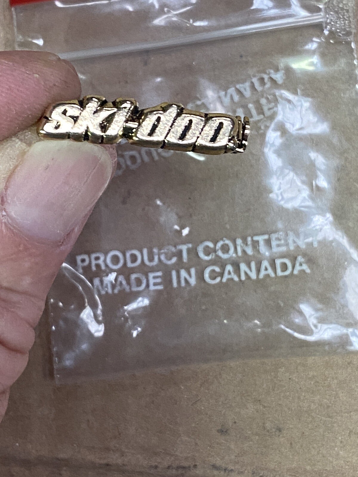 Original Ski Doo Snowmobile Pin Pin back Button-Emblem.