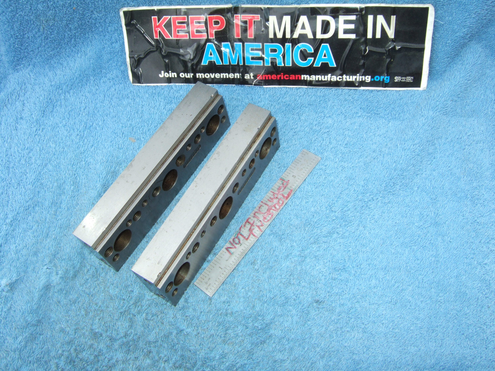 PARALLELS STEP (2) BLOCKS TAPPED MACHINIST TOOLMAKER PRECISE SURFACE GRIND MILL