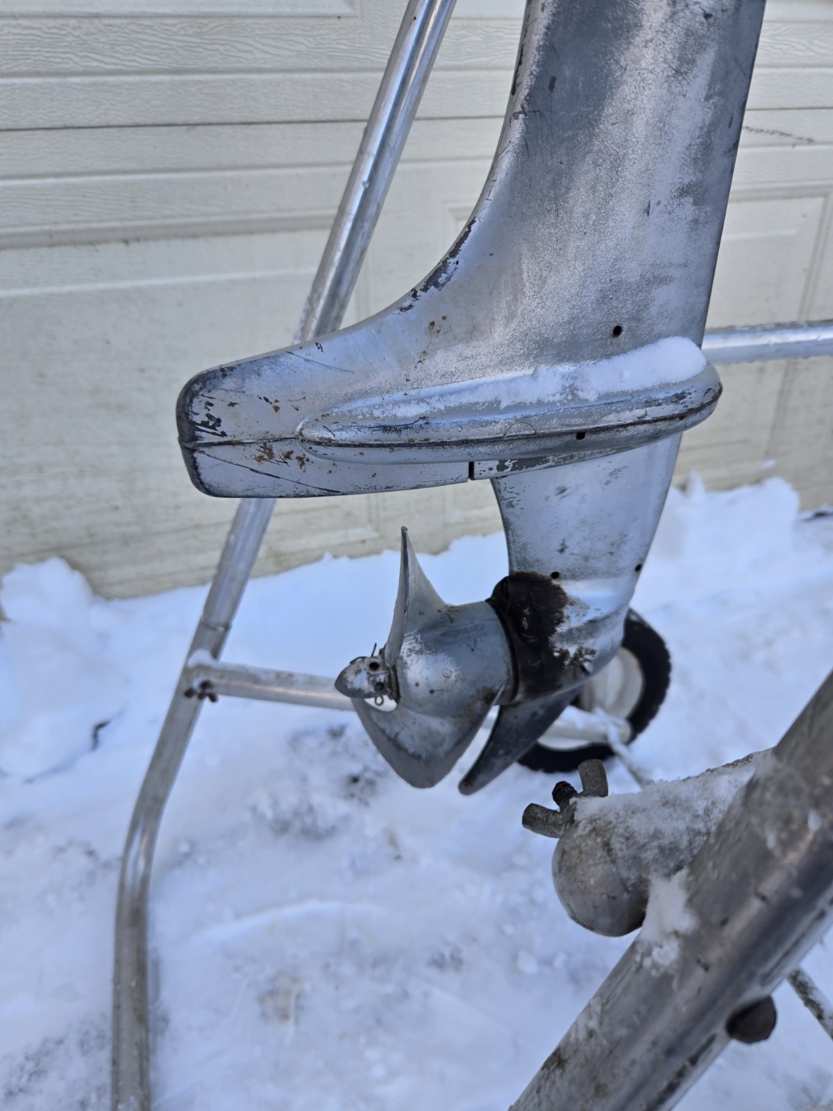 Antique 1941 Evinrude 4371 Sportwin 3.3hp Outboard Boat Motor Turns Over & Spark