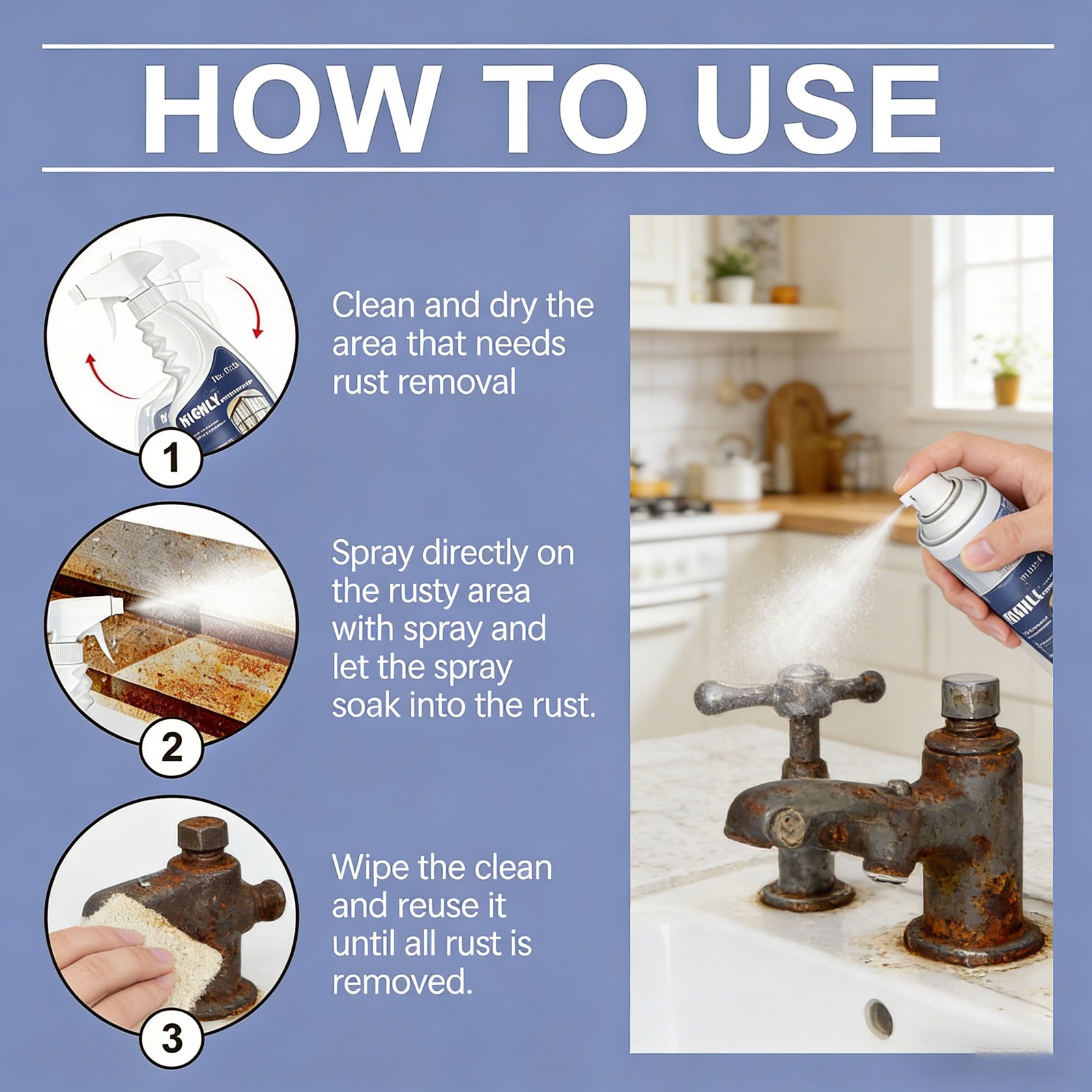 Industrial ﻿Highly Concentrated Rust Remover 120ml For Steel & Iron HOT 2026