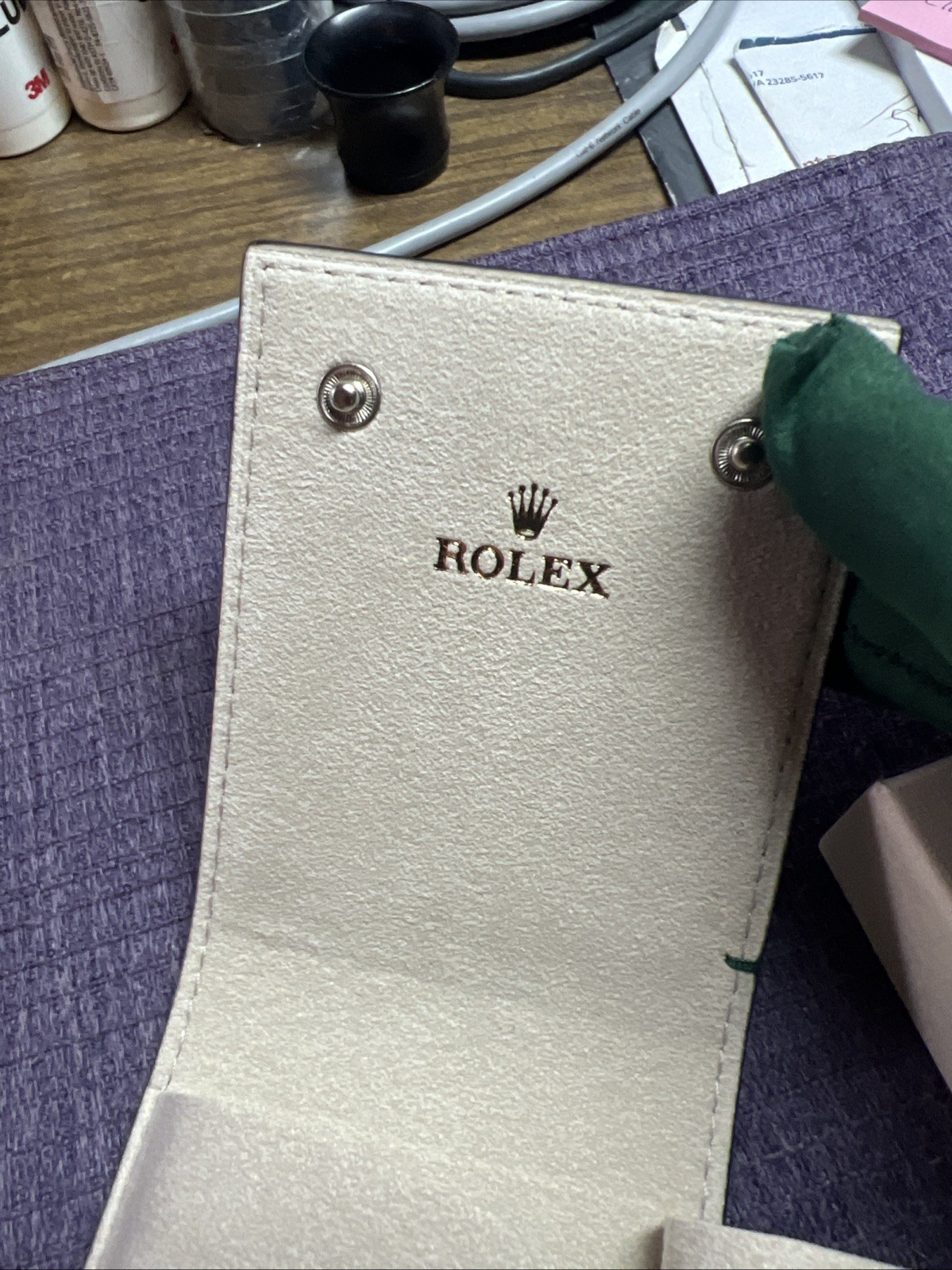 Rolex taupe leather travel pouch.New sealed In Box. Dealer New version Gift 🎁