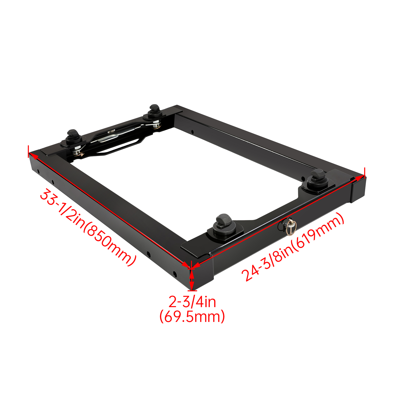 For Ford F-350 F-250 Super Duty 11-20 Black 5th Wheel Hitch Adapter w/ Handles