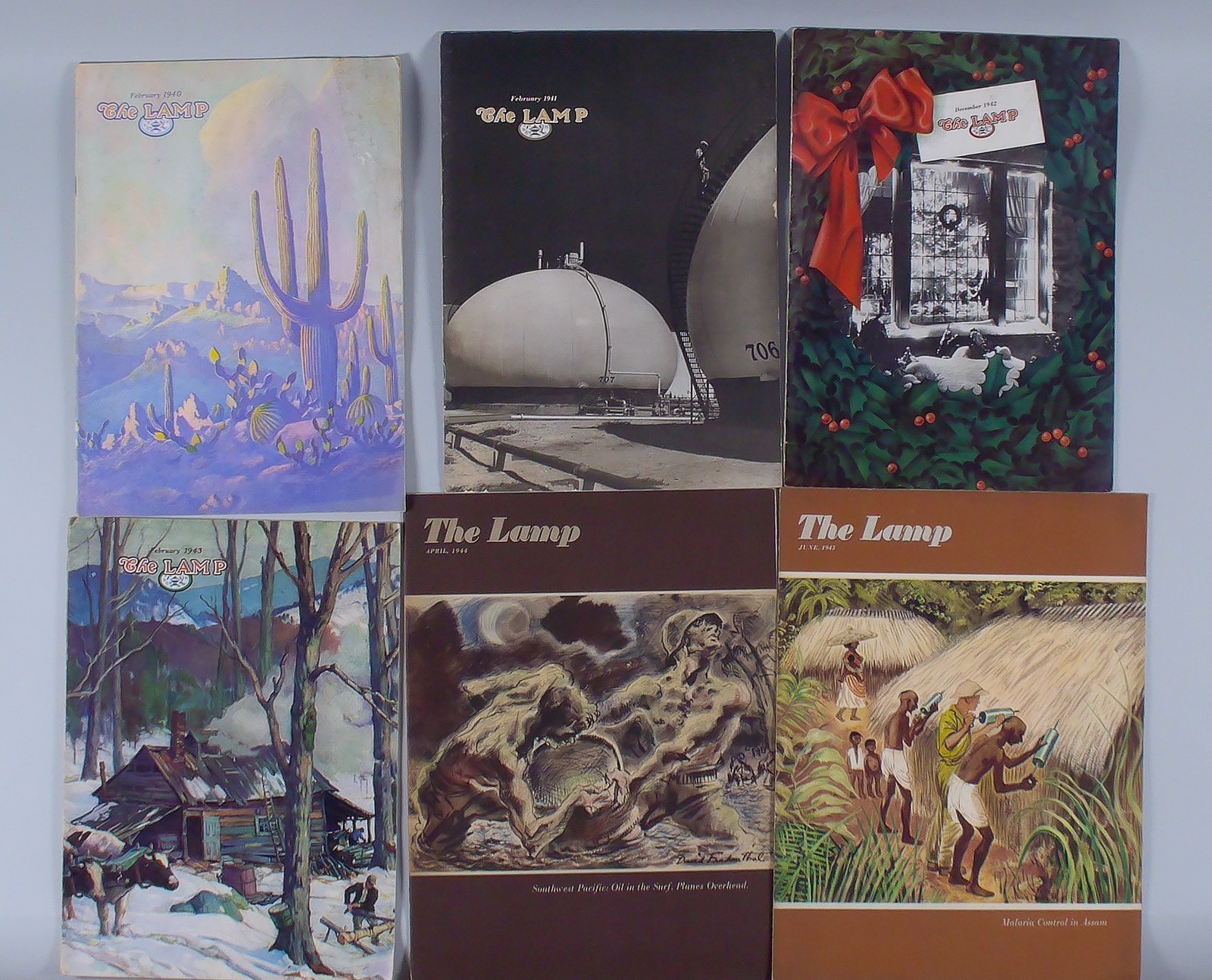 HUGE lot of 109 ESSO Standard Oil THE LAMP Industry Magazine Years 1940-1961