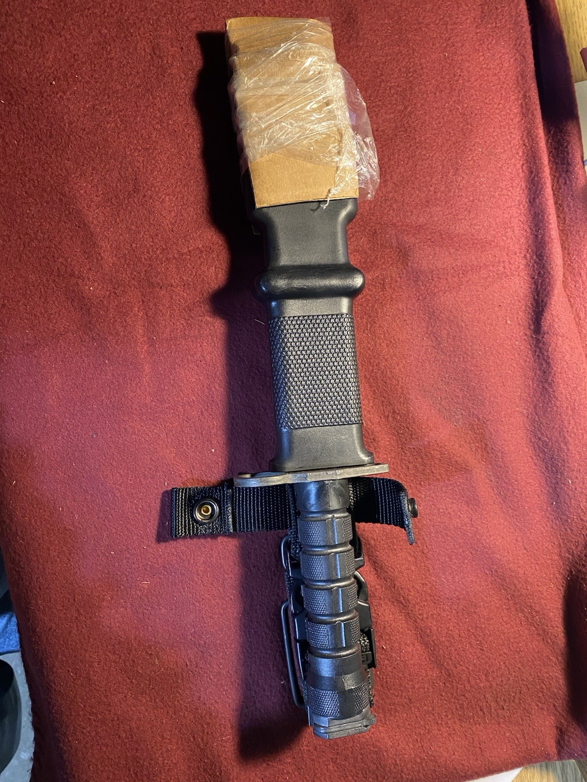 Lan Cay M9 Military All Black Scabbard And Grip UNISSUED VERY RARE Gulf War NOS