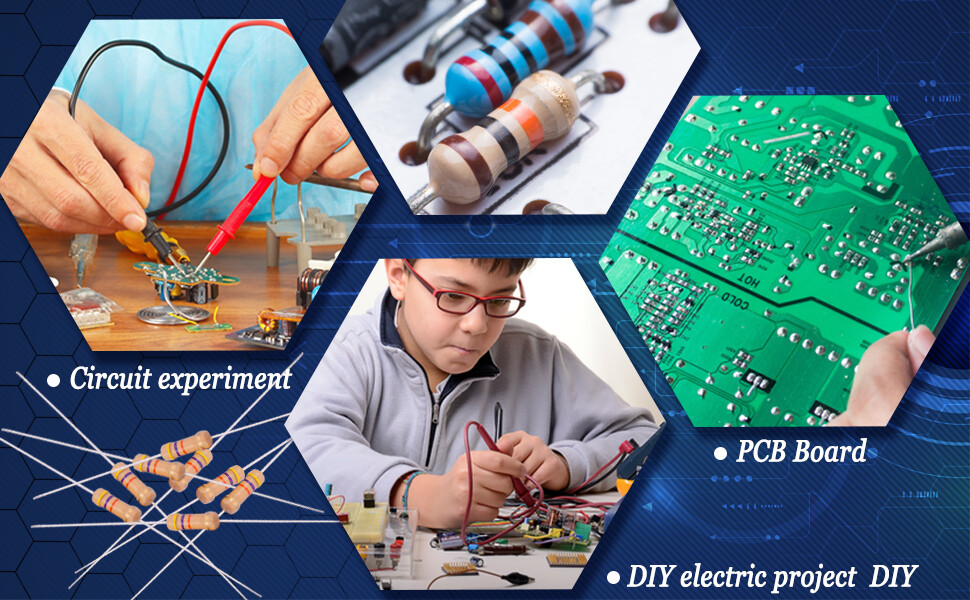 10 Pack~100PACK 100 Ohm Ω 5% Tolerance 1/2W 0.5 Watt Carbon Film Resistor