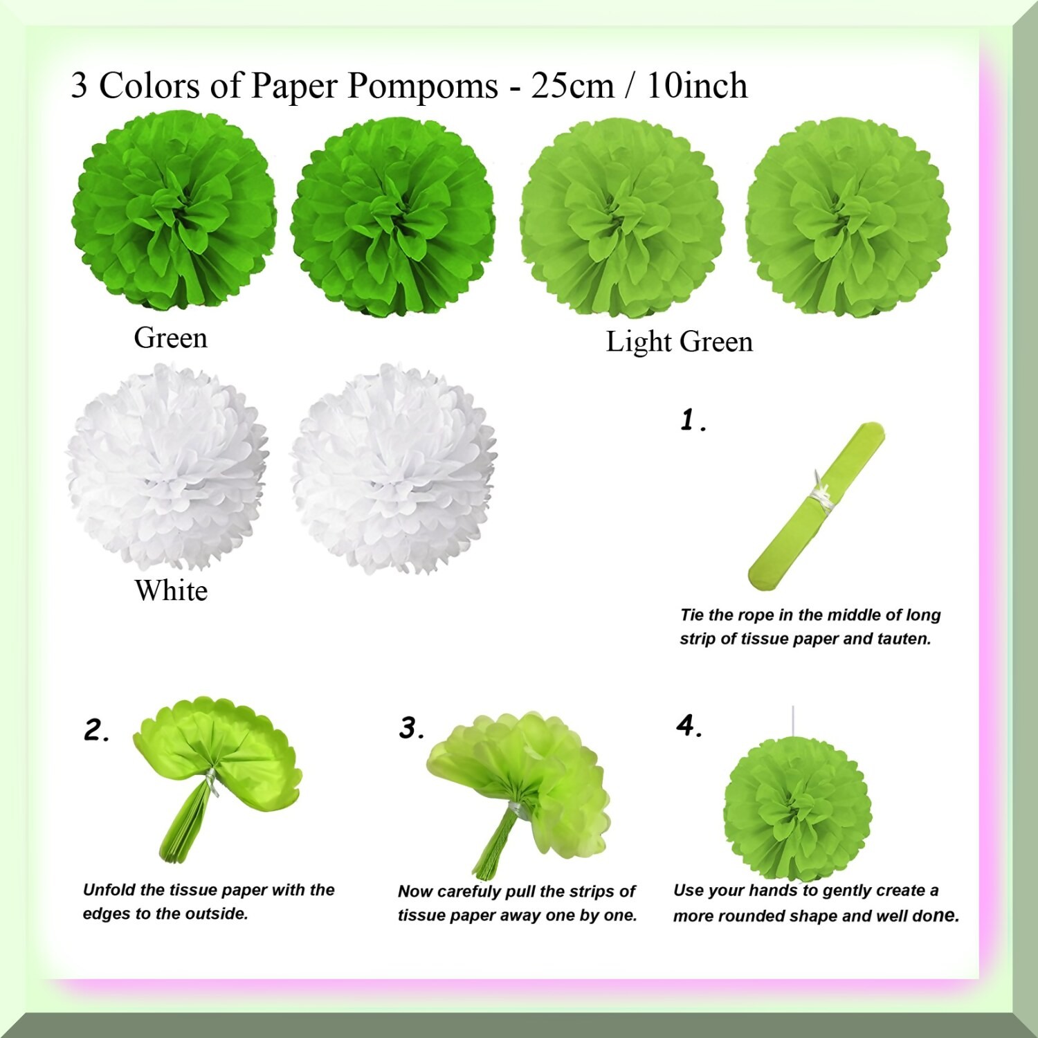 Greenery Birthday Party Decorations Kit