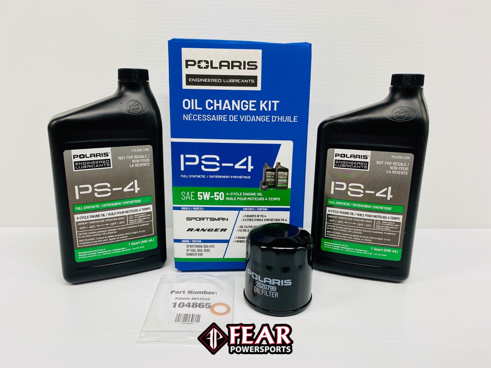 2002-2013 Polaris Sportsman 500 OEM Complete Service Kit - Oil Change Air Filter