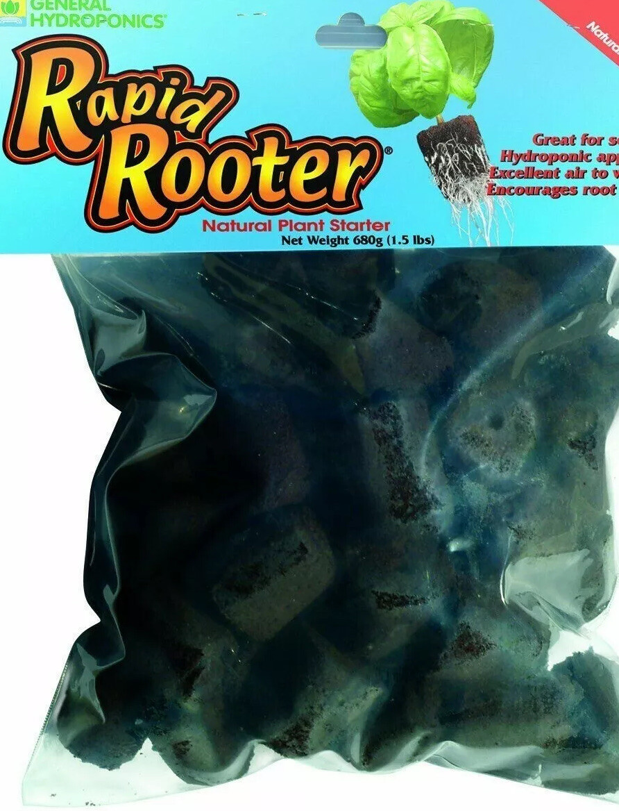 10 General Hydroponics Rapid Rooter Plugs For Fast Root Growth 10 Count GH