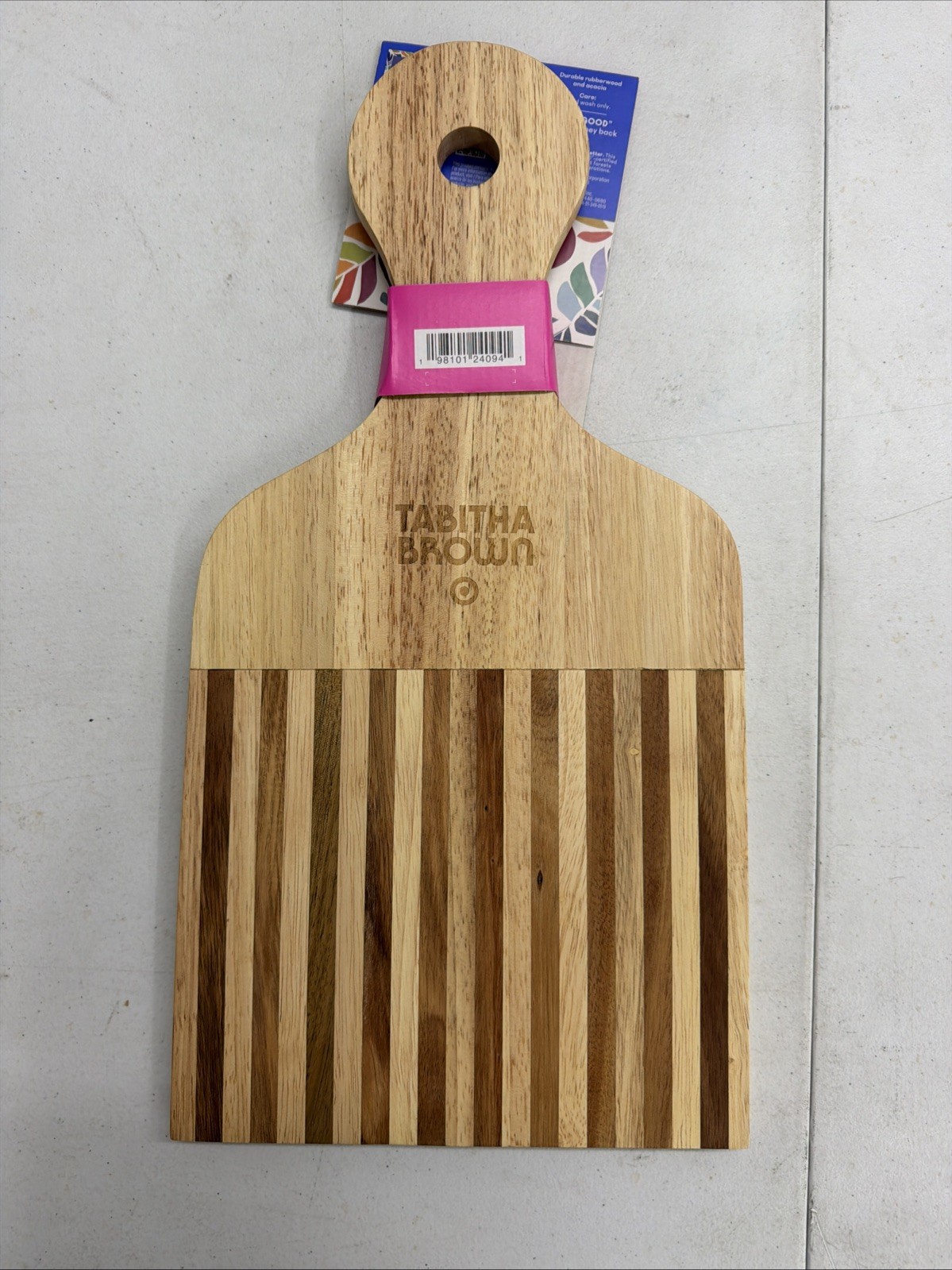 Tabitha Brown Afro Pick Shaped Wood Cutting Board Target Kitchen Decor NEW