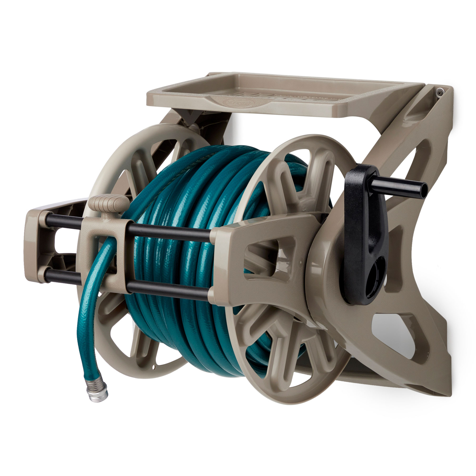 Suncast Slide Trak Hose Handler 175' Wall Mounted Hose Reel