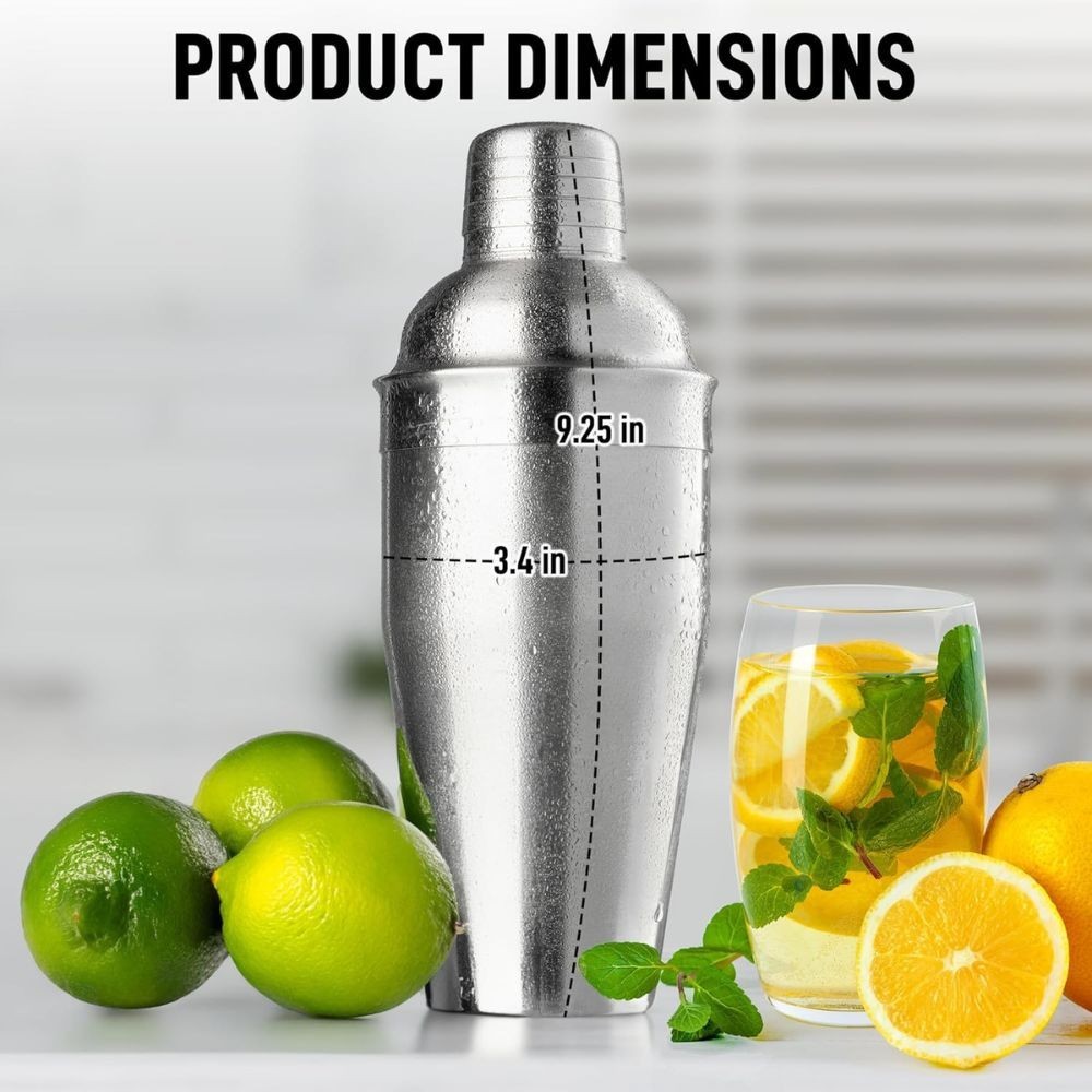Zulay 24 oz Stainless Steel Cocktail Shaker