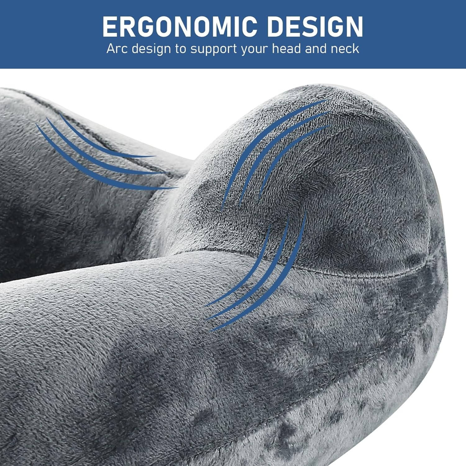 1 PcsInflatable Travel Pillows for Sleeping Airplane Inflatable Neck Pillow for