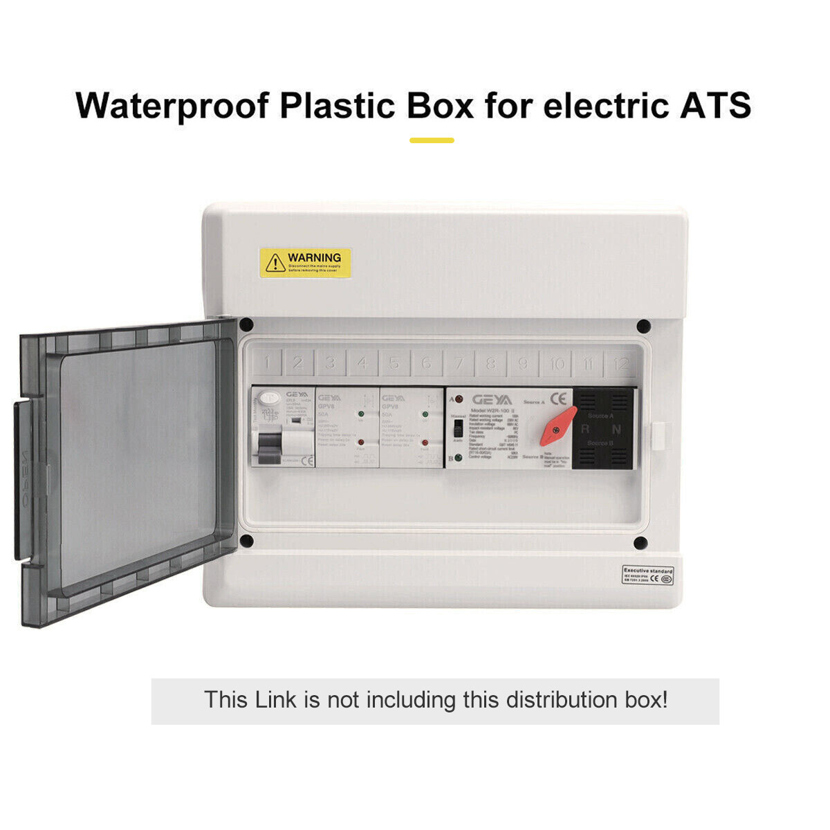 GEYA Dual Power Automatic Transfer Switch 4P 100Amp 230V Grid to AC Generator PC