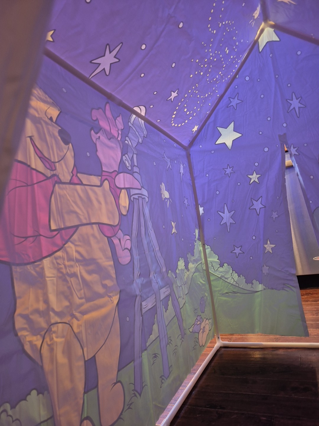 Vintage Disney Winnie The Pooh Playhouse Tent Glow In The Dark - Rare -