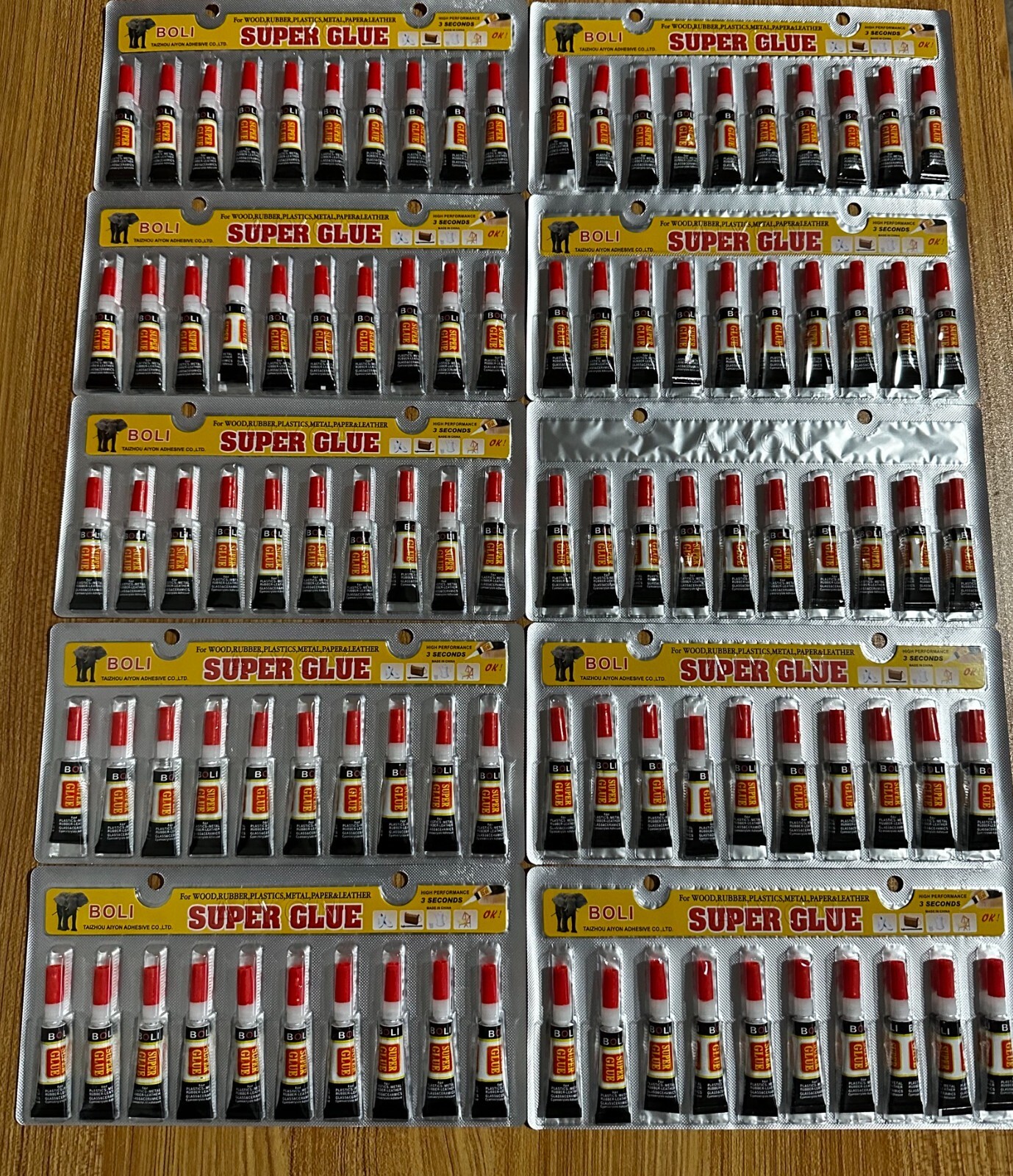 100 Tubes of Super Glue- Cyanoacrylate Adhesive in bulk Free Shipping
