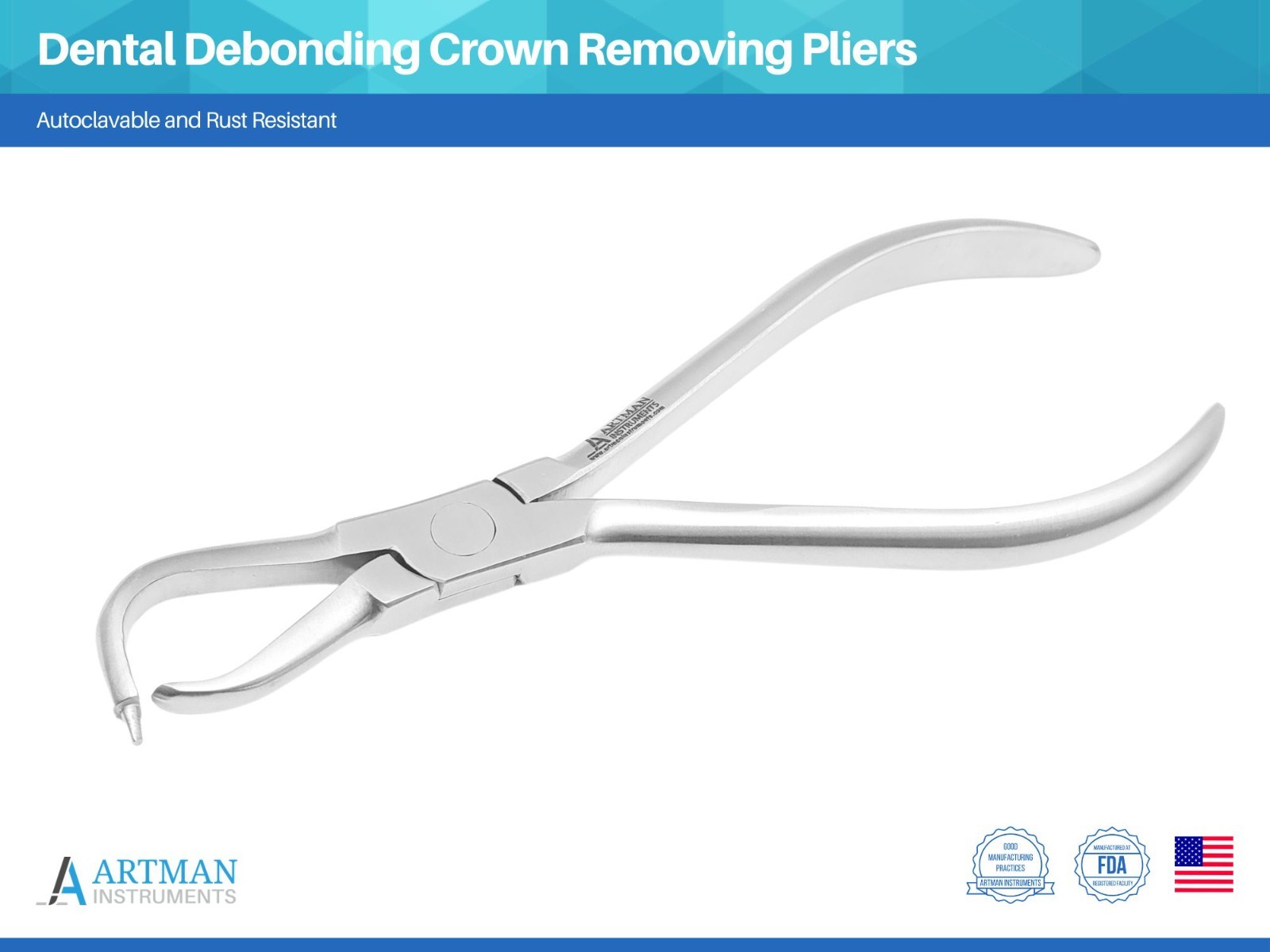 Artman Instruments Dental Debonding Crown Removing Pliers