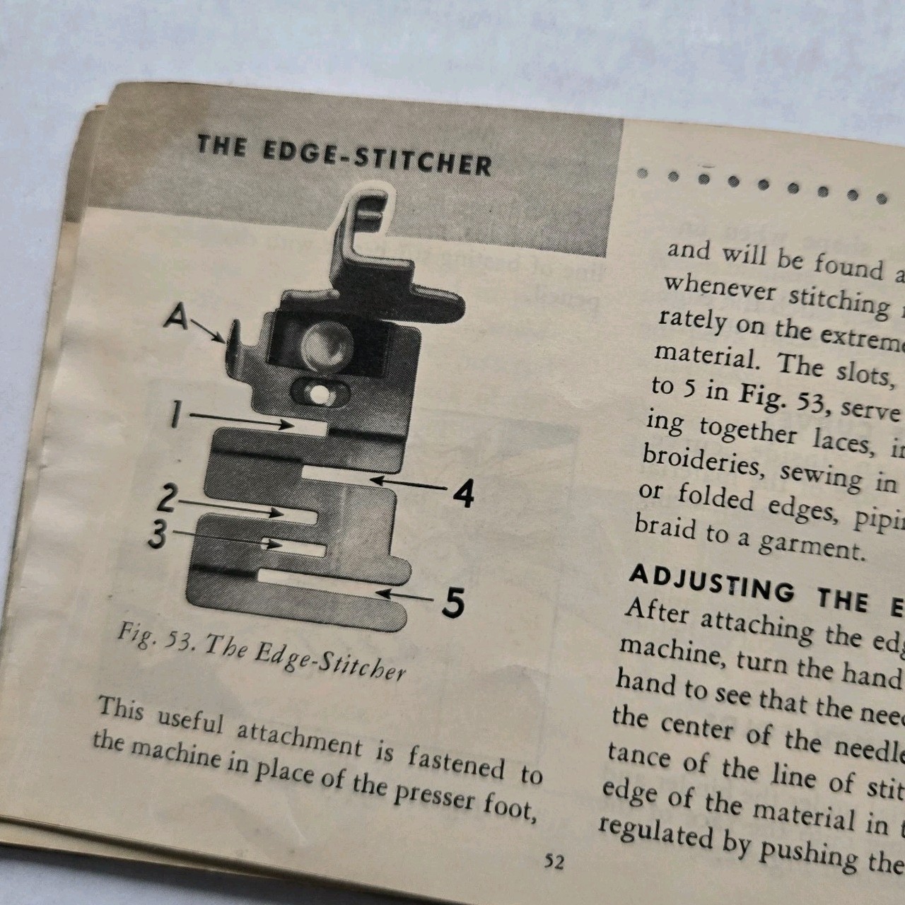 Singer Electric Sewing Machine Model 99 K Instruction Book Manual Original 1953