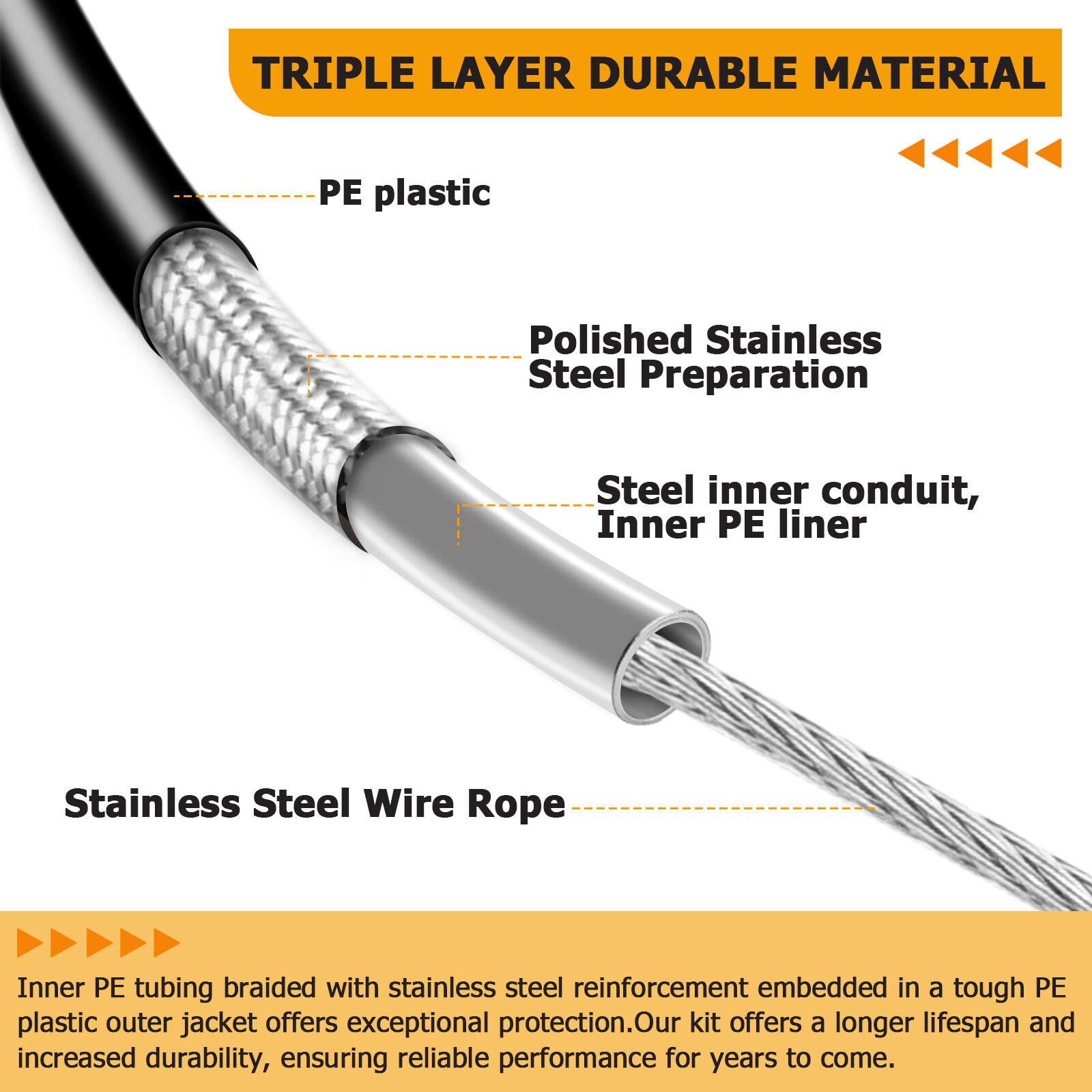 74 11/16" Extended Length Clutch Cable for 2007 Harley Street Glide 16" 18" Apes