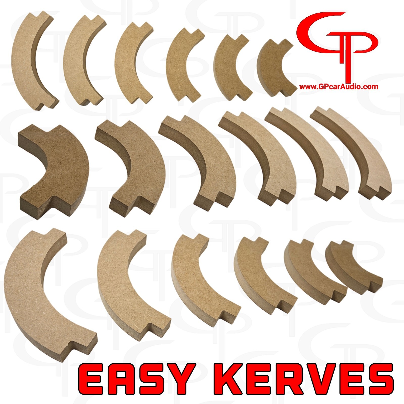 5 pack: Easy Kerves The Kerf Port Alternative Stack Fab Curved Speaker box Rings