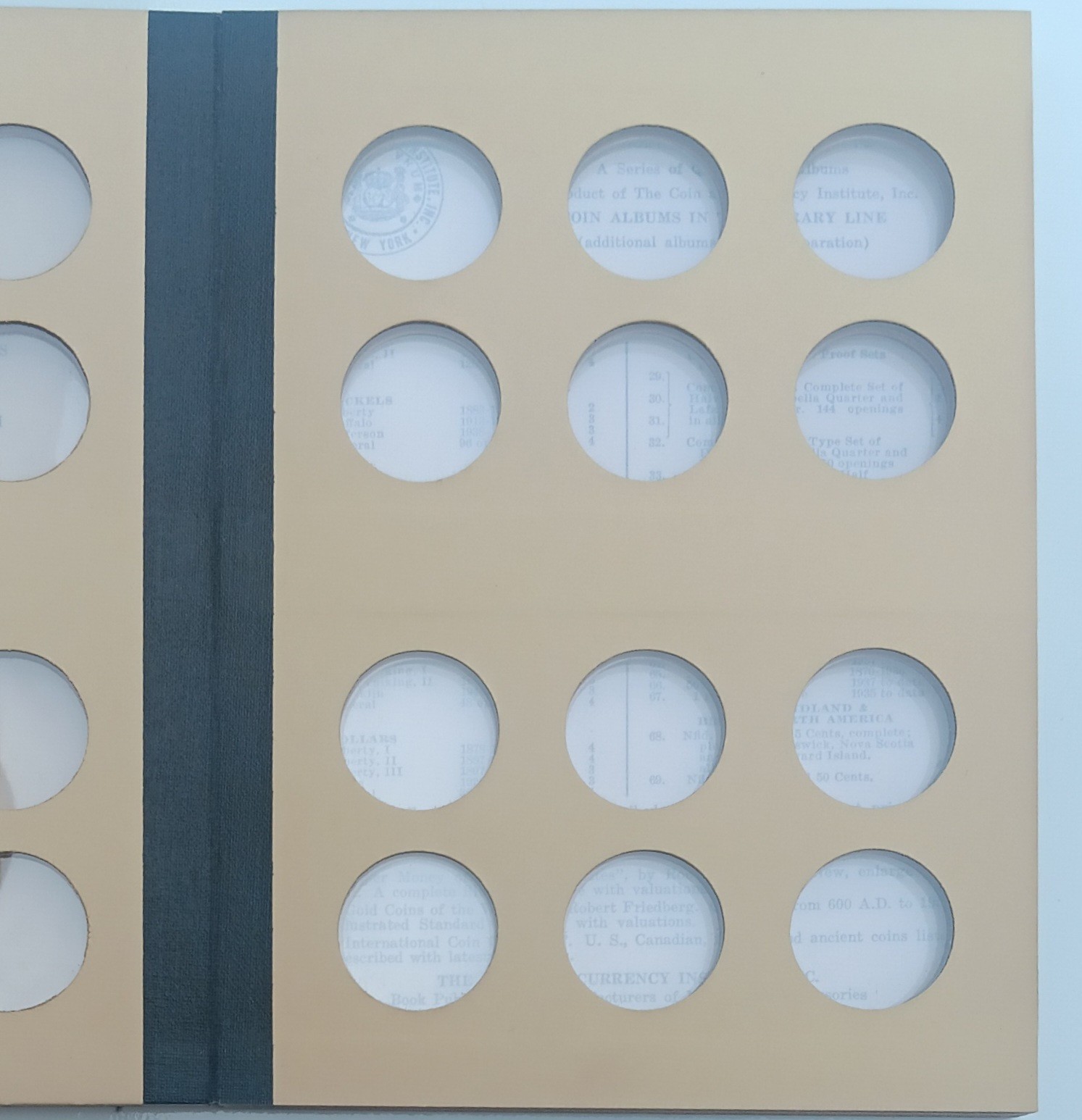 Lot Of 2 Library Of Coins General Blank Half Dollar 50c Size Stock Album VOL. 22