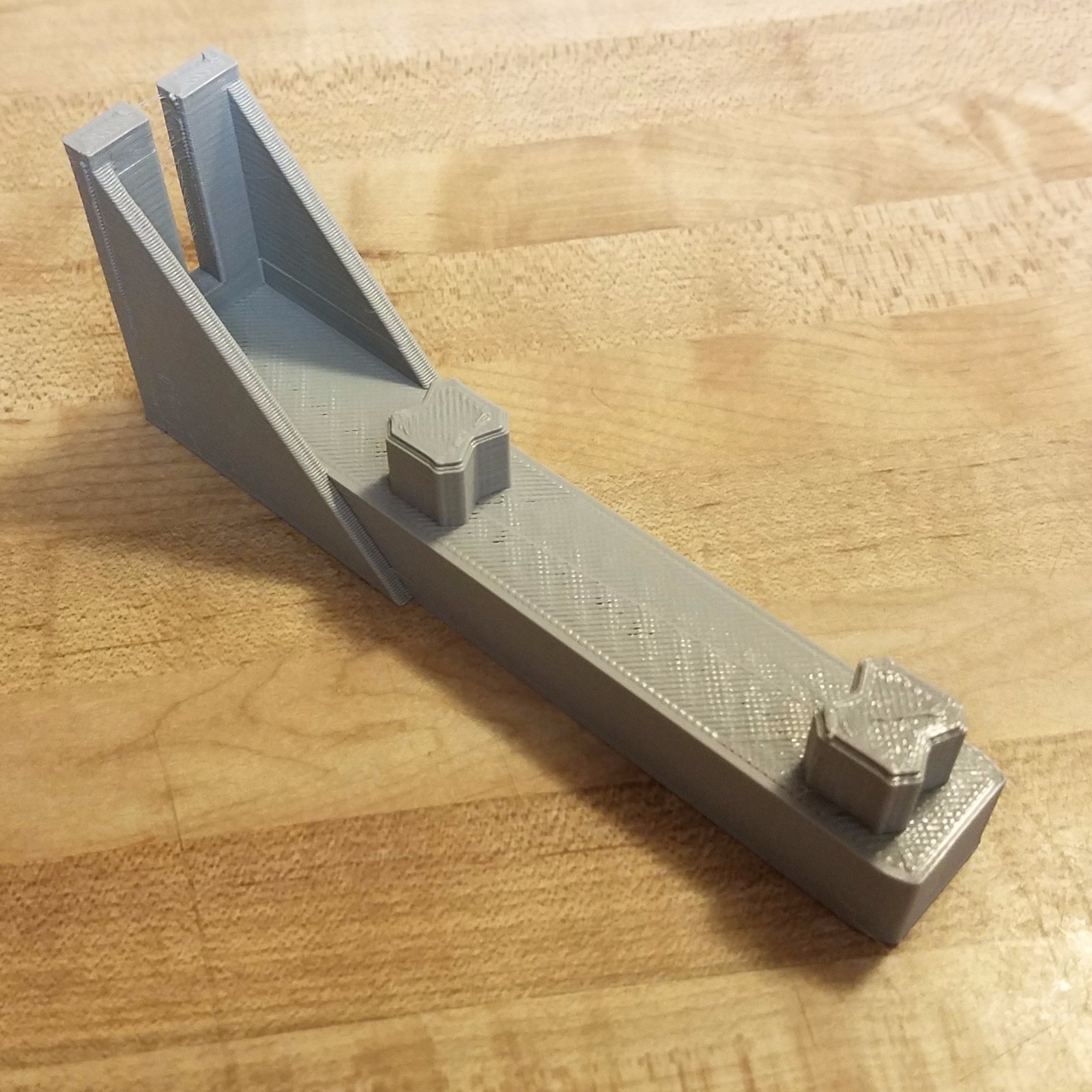 Double Track Wall Bracket for Mounting Disney Monorail Track to a Wall