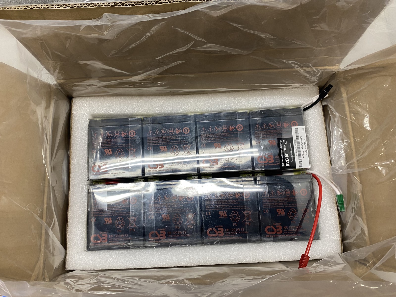 Eaton 8 Tripp Lite Replacement Battery Cartridge Model RBC5-192