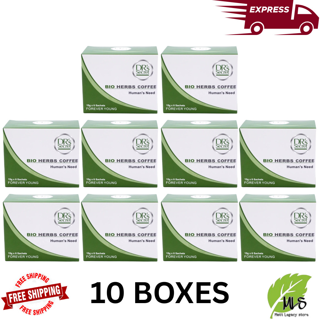 10 X Green Coffee Secret Original Natural Herbal 6 sachets - Express Shipping