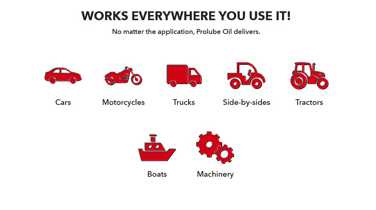 Prolube Oil Treatment 16 OZ, Increases horsepower, lowers operating temperatures