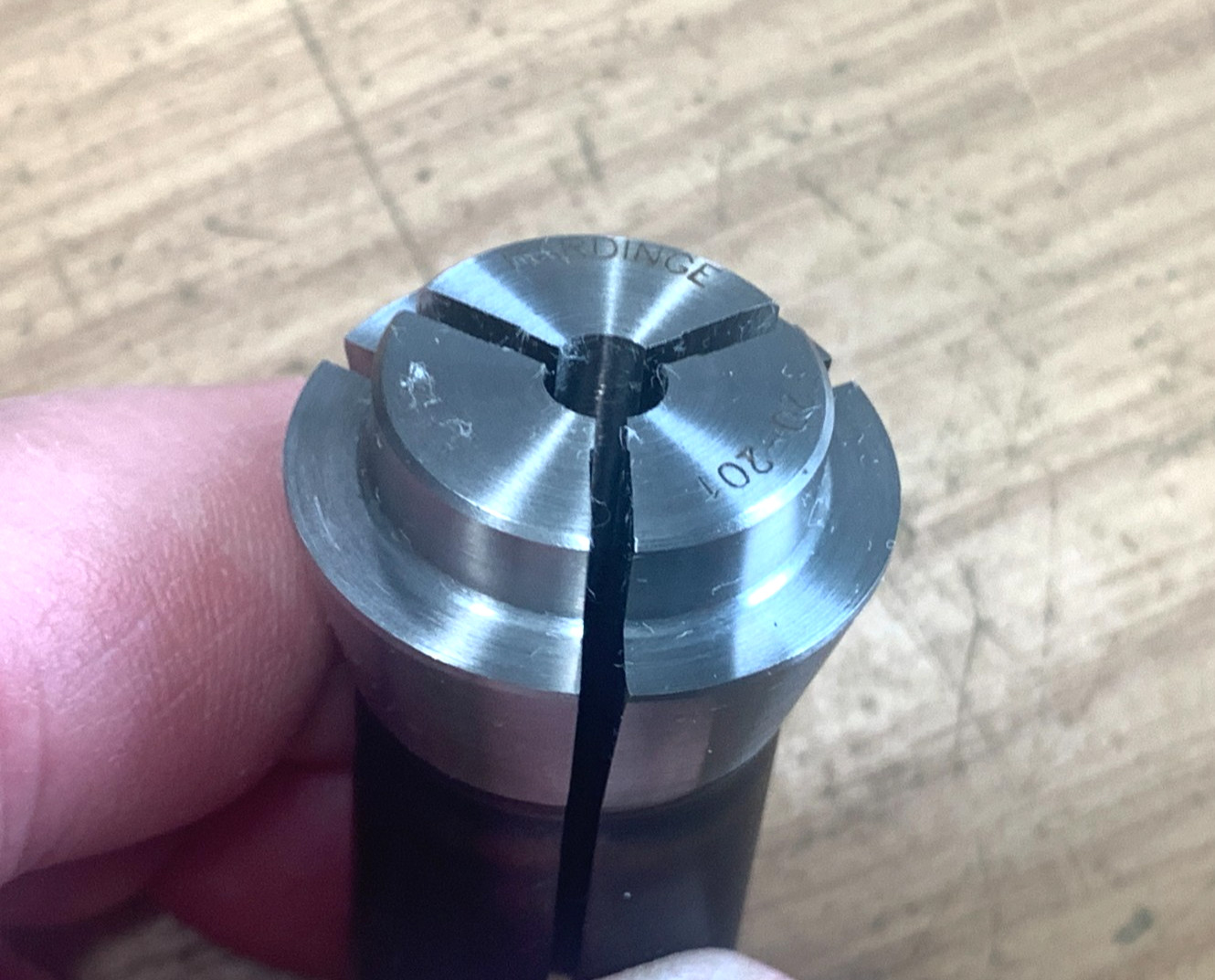 HARDINGE F20-201 3/16" ROUND COLLET EXCELLENT CONDITION