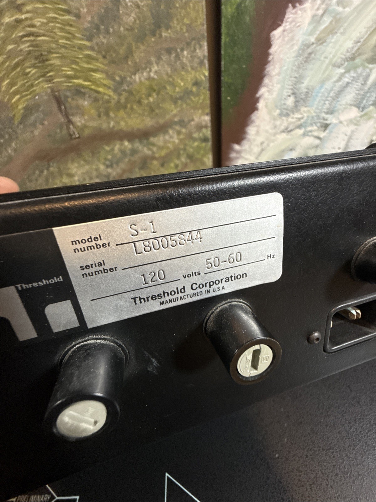 Threshold Model SL10 Preamplifier Cascode Class A Direct Coupled Preamp