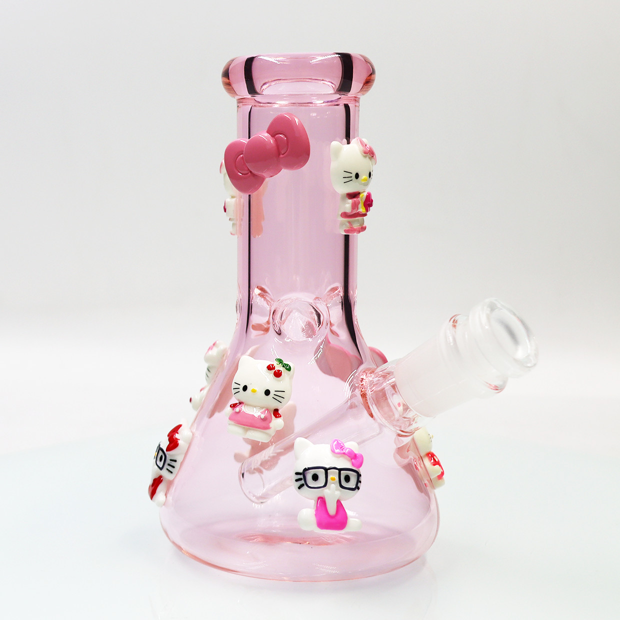 Mini Pink Hello Kitty 6.5''Hookah Glass Smoking Waterpipe BEAKER bong &14mm*USA*