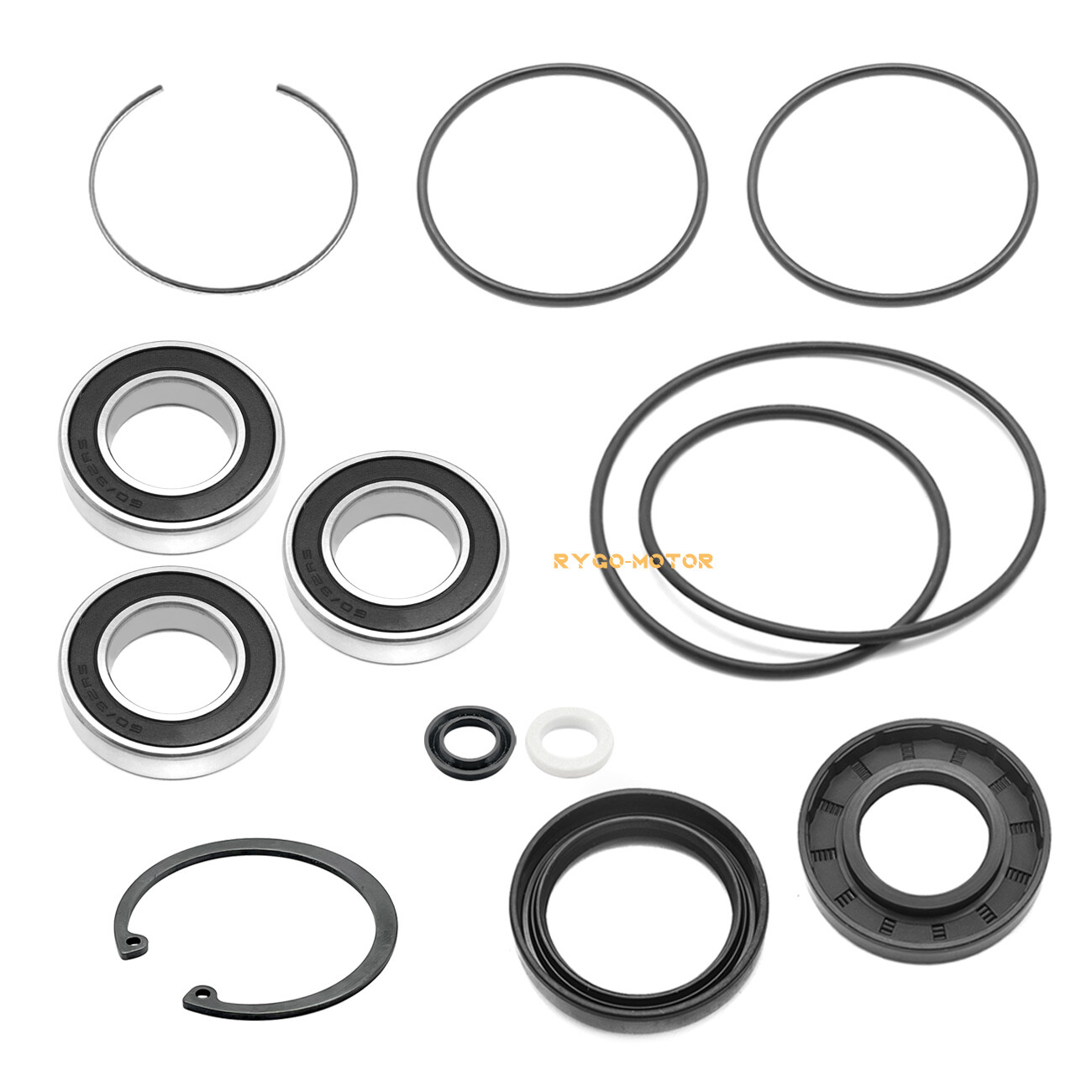 Rear Axle & Brake Bearing Seals & Shoes Kit for Honda Recon 250 TRX250 1997-2024