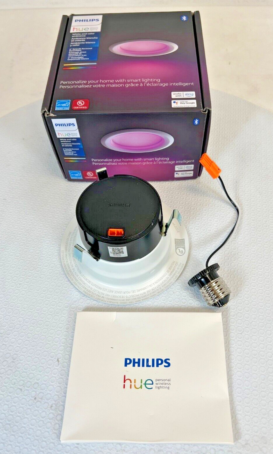 PHILIPS HUE White & Color Ambiance 4" High Lumen Retrofit Recessed Downlight