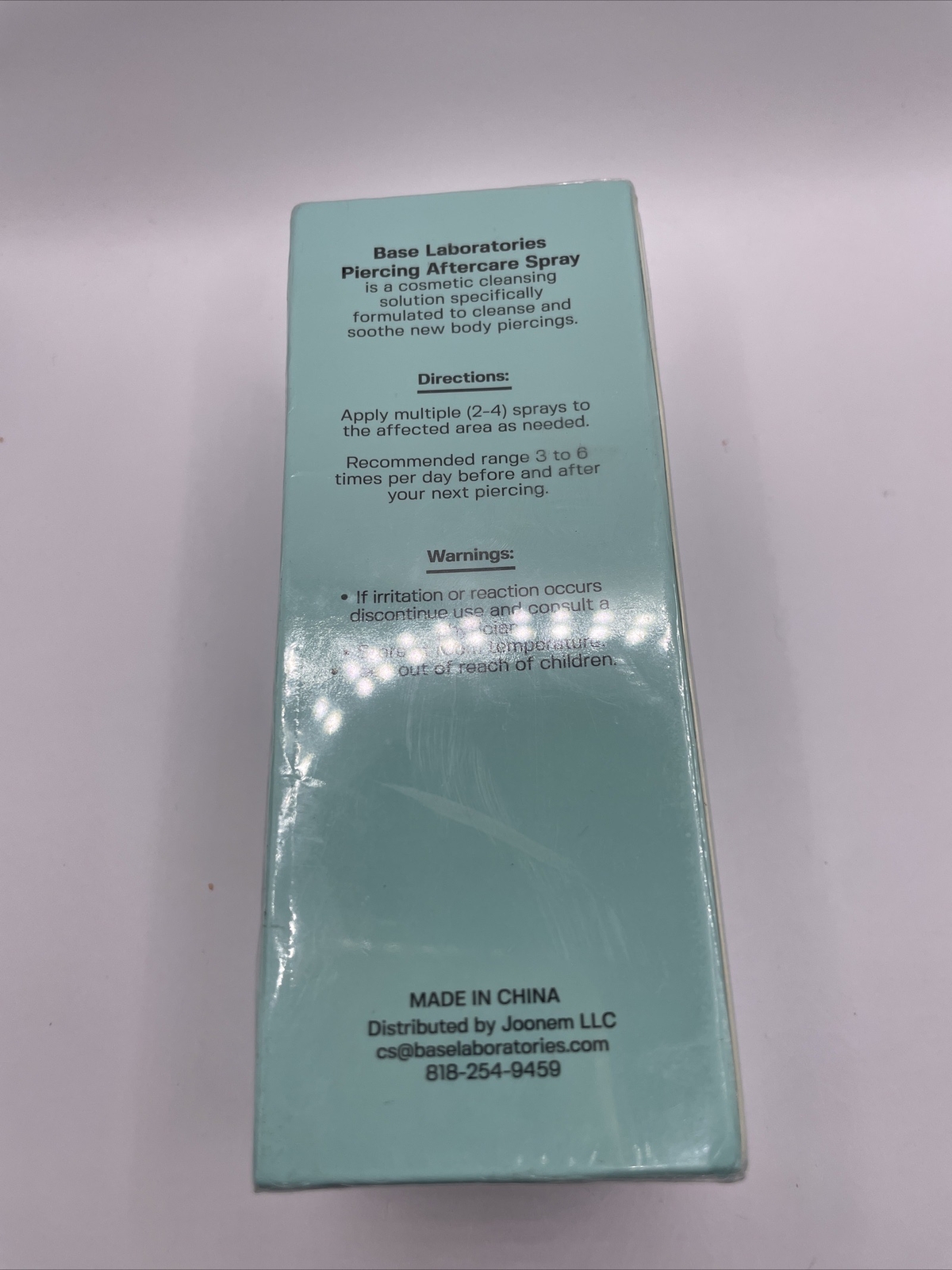 2 Base Labs Piercing Aftercare Spray | Saline Solution for Piercings, Bumps 4 oz