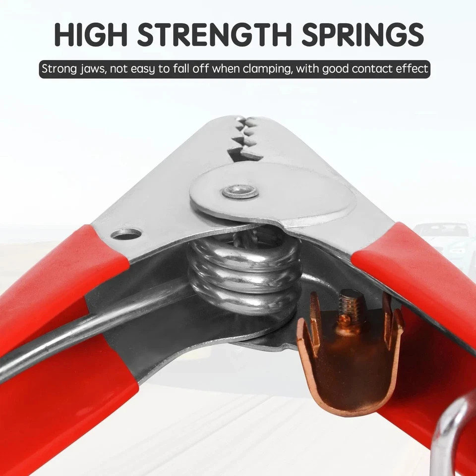 4 PCS Jumper Cable Clamps Heavy Duty, Battery Clamps 1100A Jumper Cable Ends,