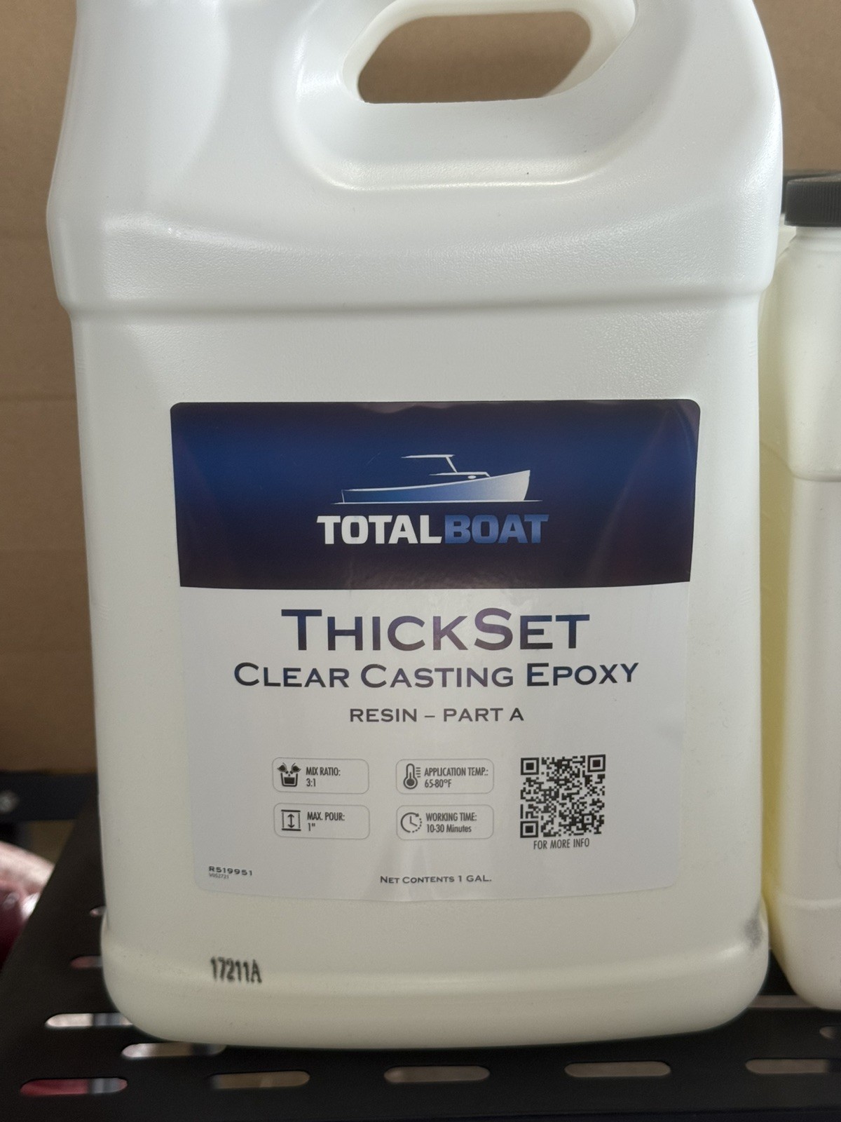 TotalBoat Thickset Clear Casting Epoxy Kit 2.6 Gallons