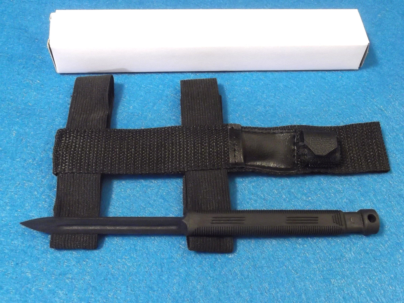 Black Legion BV427 Tri Spike non-metal 3 angle knife with arm / leg sheath NEW!