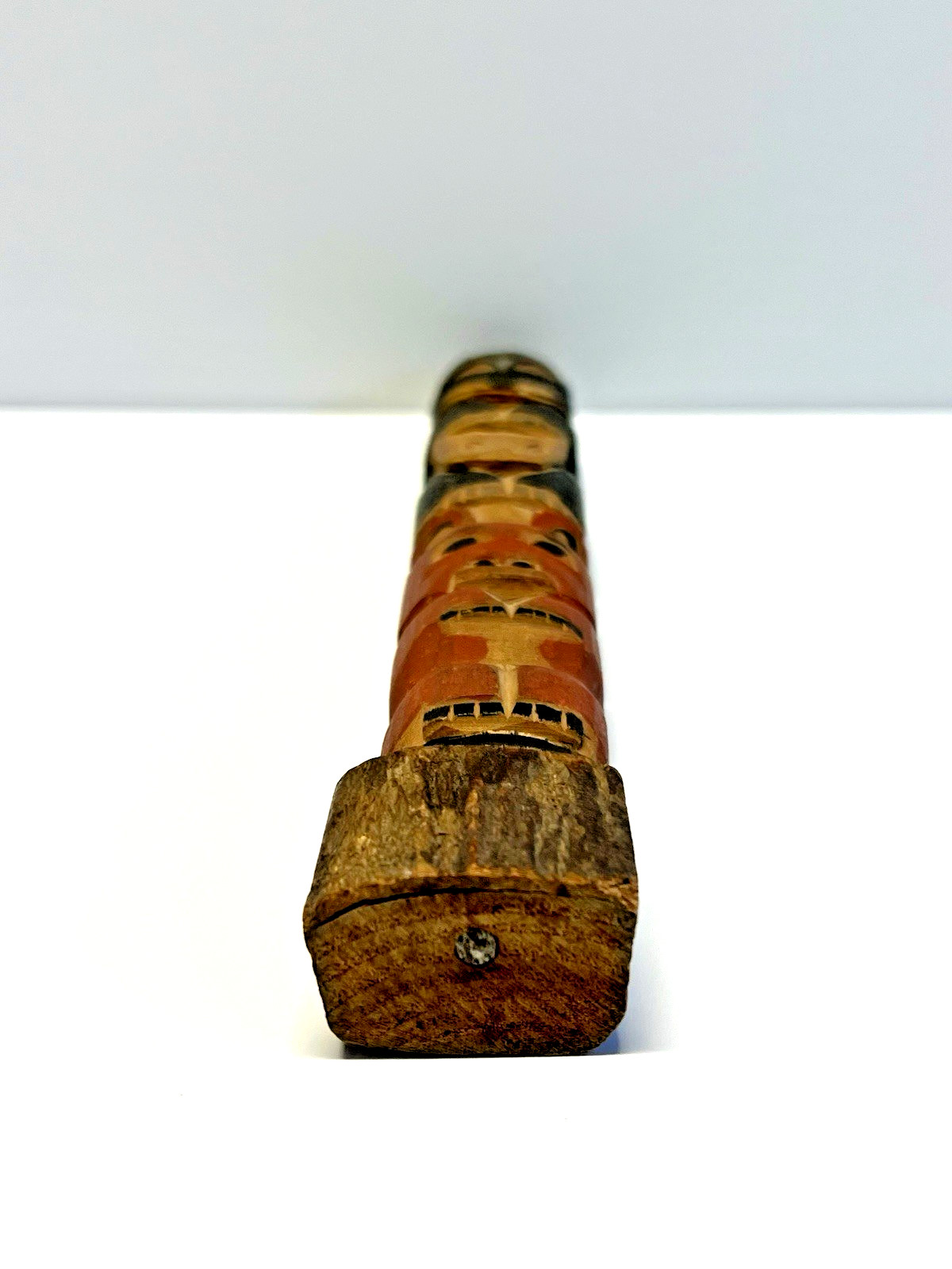 Native American Indian Pacific Northwest Coast Carved Tlingit 7" Tall Totem