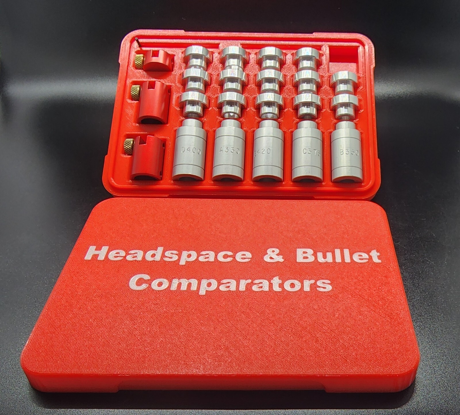 Hornady Bullet Headspace Comparator Anvil Storage Case Organizer Large