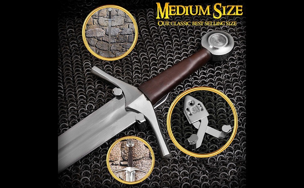 Universal Sword Bowie Knife Dagger Hanger Vertical Wall Mount Holder Set of 2
