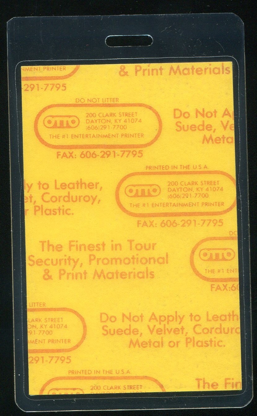 Vintage 2002 Poco Concert VIP Laminate Pass