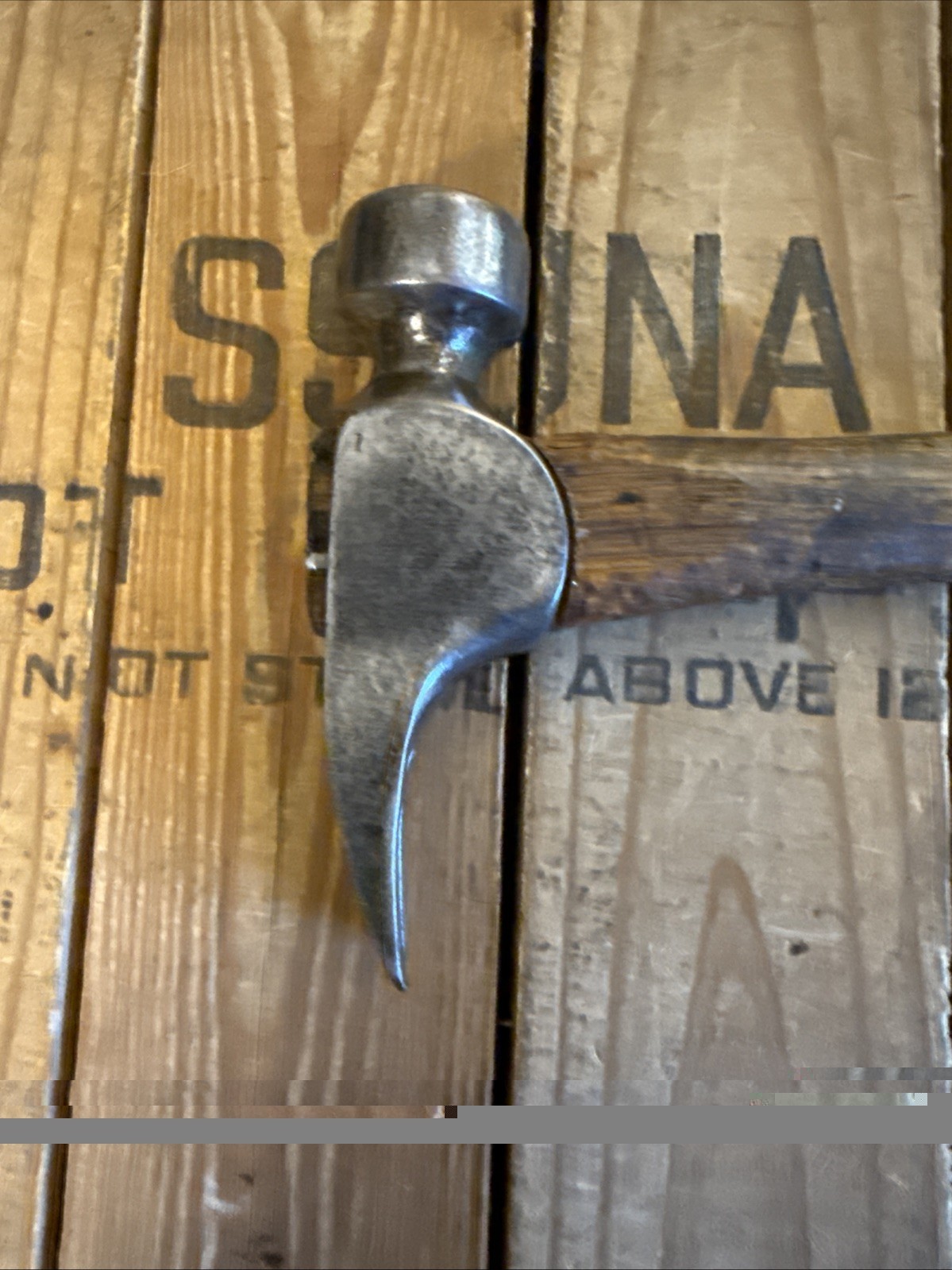 Rare Vtg Dalluge Straight Claw California Framing Hammer Original Handle 19 Oz