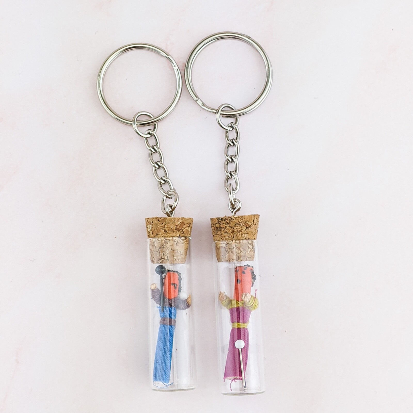 V7 Portable Emergency Voodoo Doll Kit gift Bizarre macabre Key Chain oddities