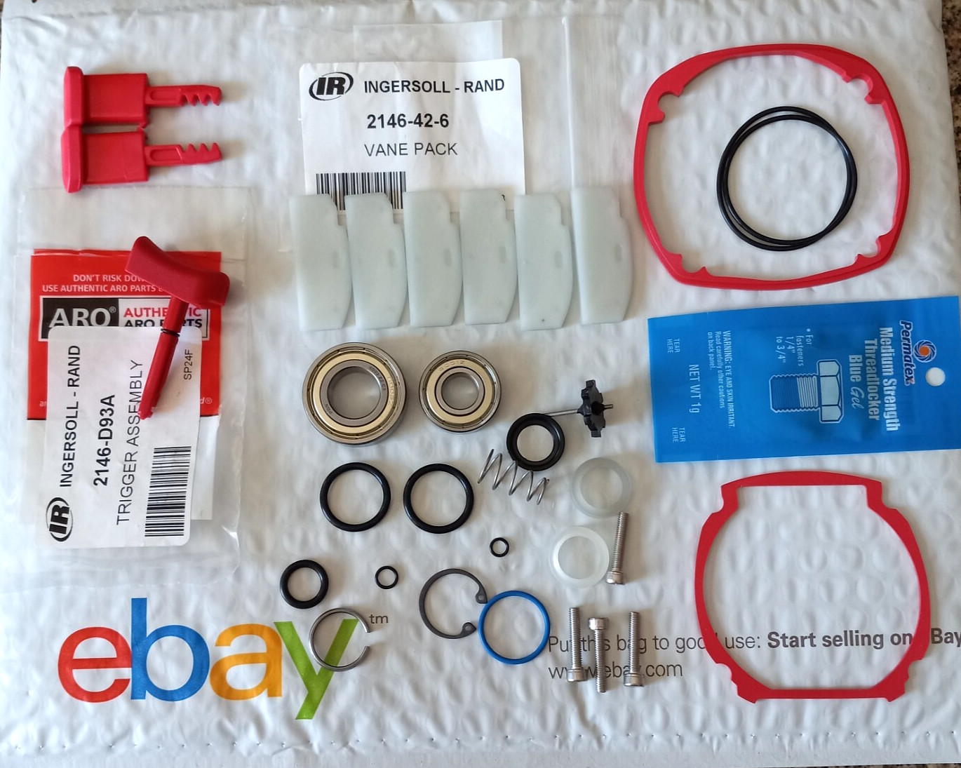 INGERSOLL RAND 2146 TK2 TUNE UP & REPAIR KIT TRIGGER+BUTTONS 2146Q1MAX,2146Q2MAX