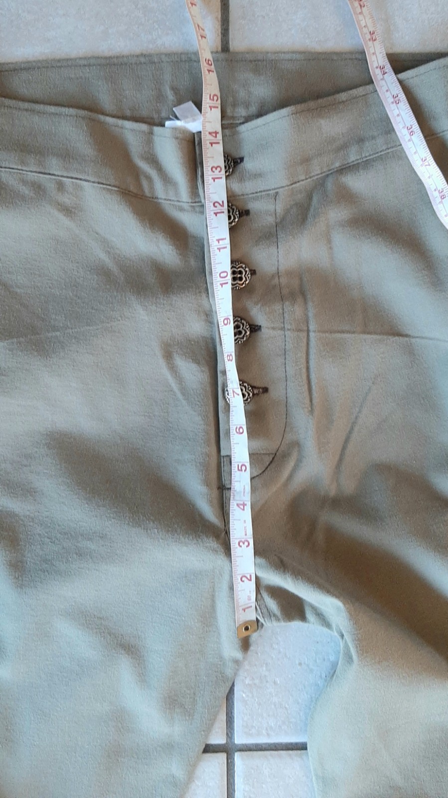 Frontier Classics Reenactment Men’s Pants Civil War Cowboy Conchos Up Sides