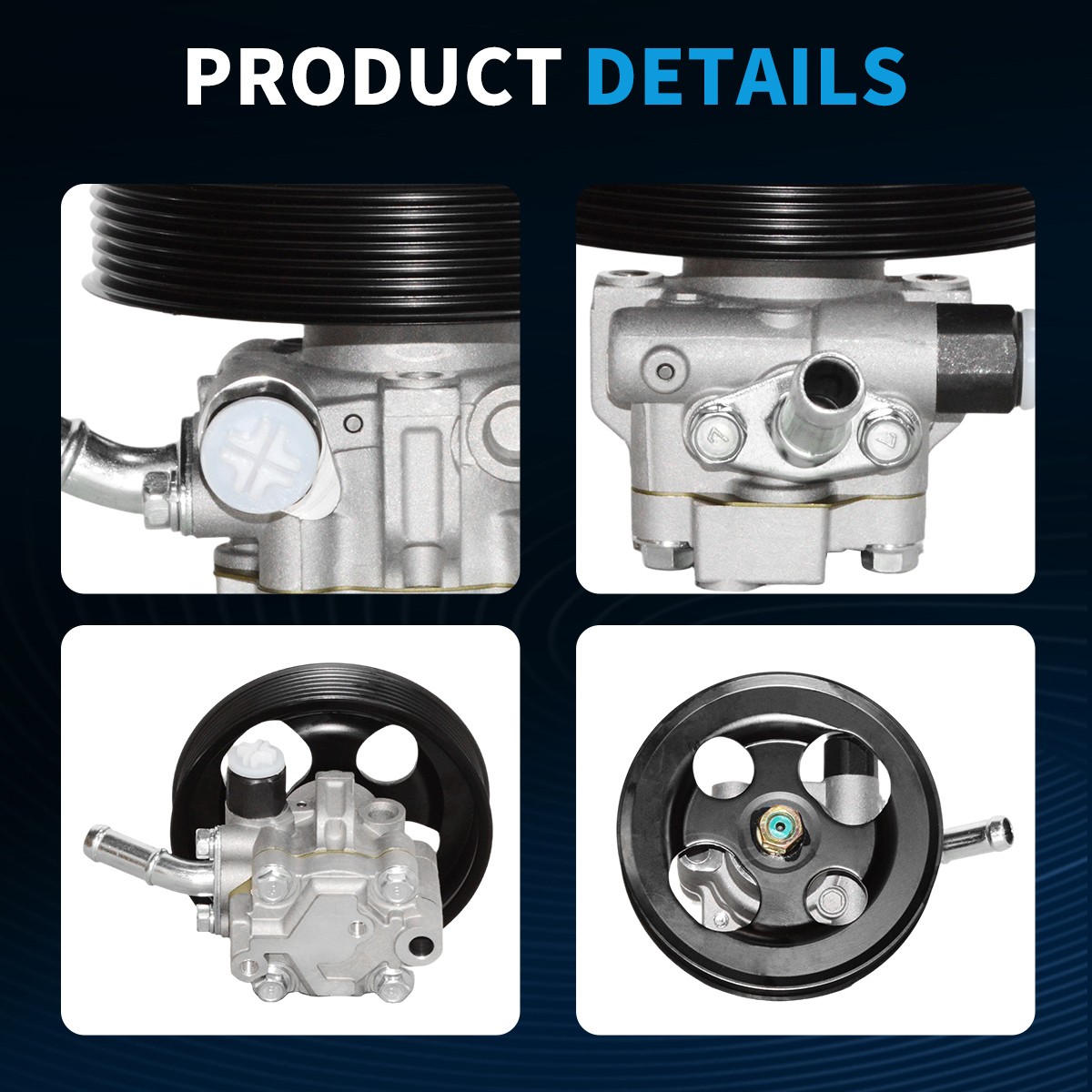 Power Steering Pump with Pulley for Nissan Pathfinder Armada Titan INFINITI QX56