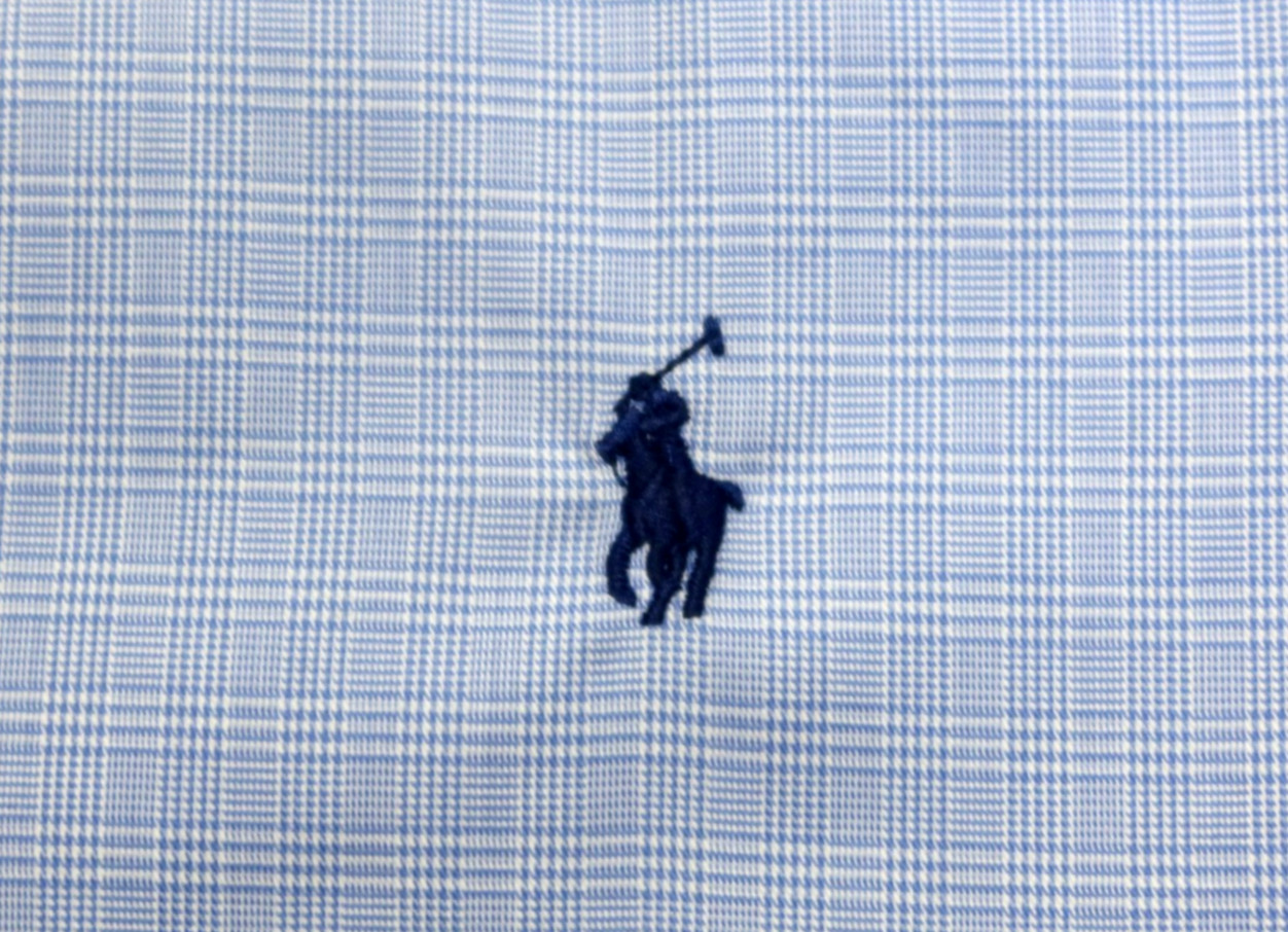 New Polo Ralph Lauren Men's Slim Fit Button Up Shirt - 17 34/35 - Light Blue