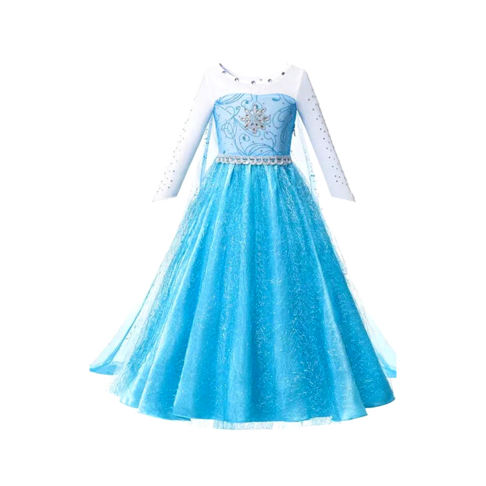 Deluxe Elsa Dress: Perfect for Frozen-Themed Occasions. Christmas Gift