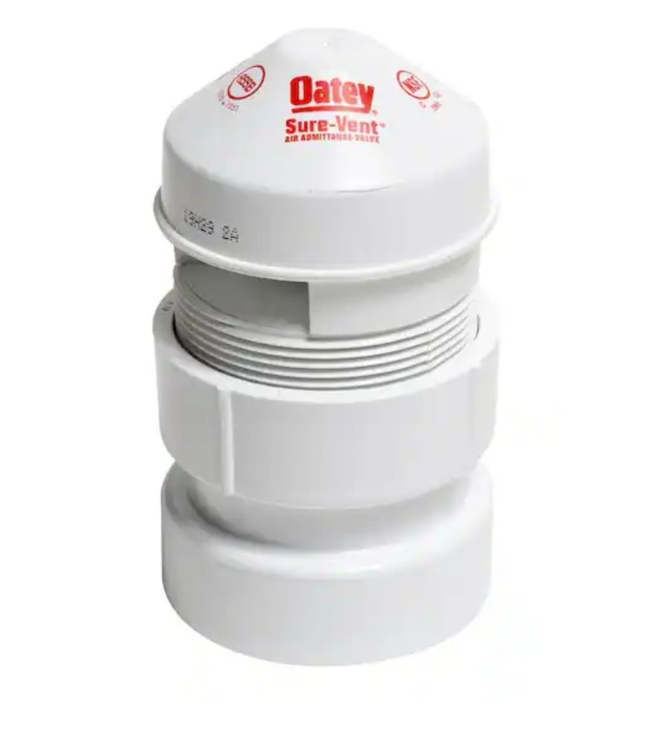 Sure-Vent 1-1/2 In. X 2 In. PVC Air Admittance Valve with 160 DFU Branch and 24
